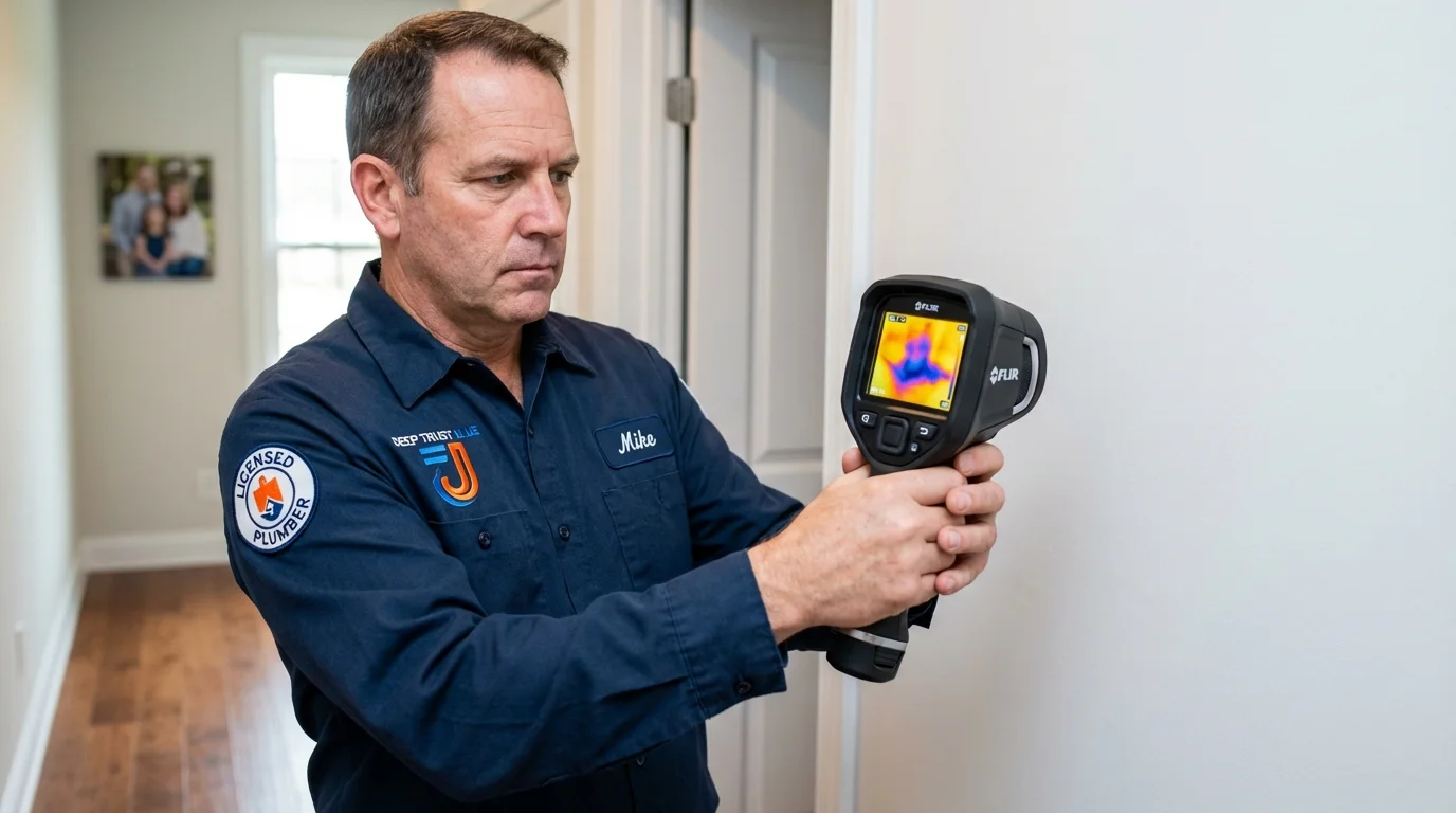 Thermal imaging leak detection by Johns Plumbing LLC in Carbon Hill